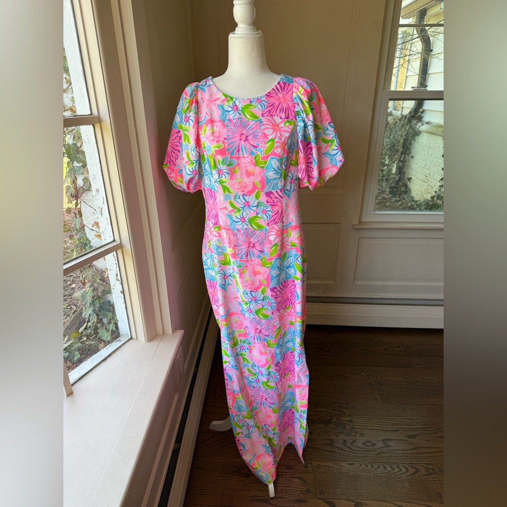 Lilly Pulitzer NWT Kimberle Stretch Maxi Dress in Take It From Your Mums